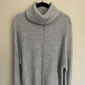 Gray Turtleneck Sweater